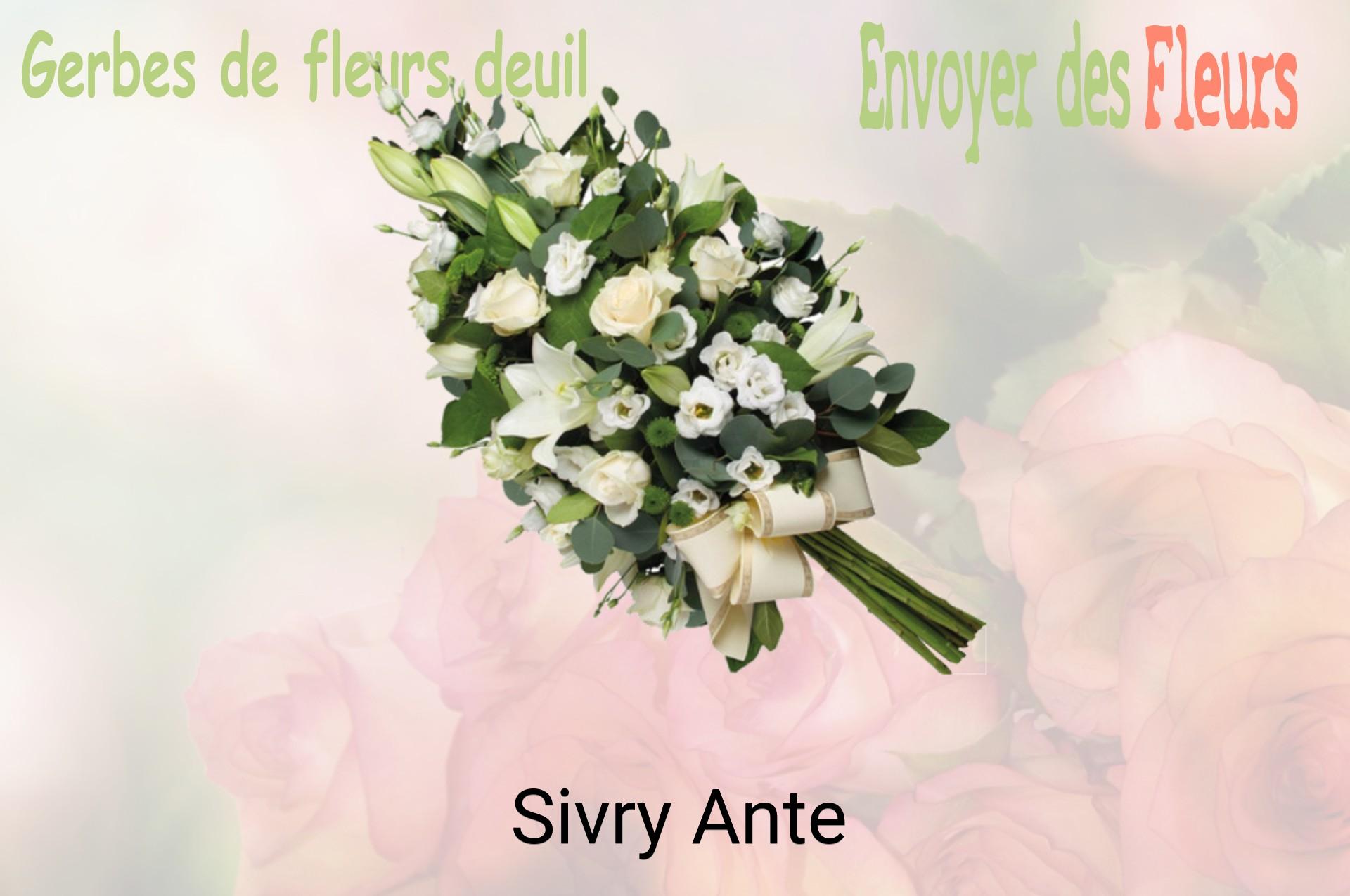 Gerbe de fleurs de deuil livrée à Sivry-Ante